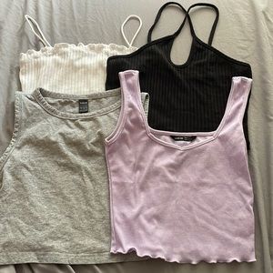 4 SHEIN cropped shirts